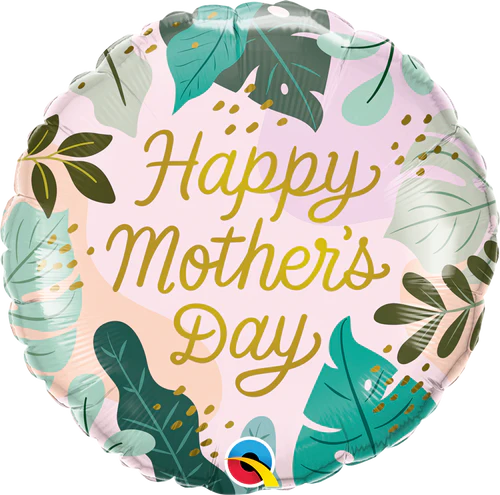 Happy Mother's Day Greenery 18″ Foil Balloon (5/Pk)