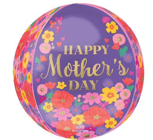 Happy Mother Day Sweet Florals Orbz 16" Balloon