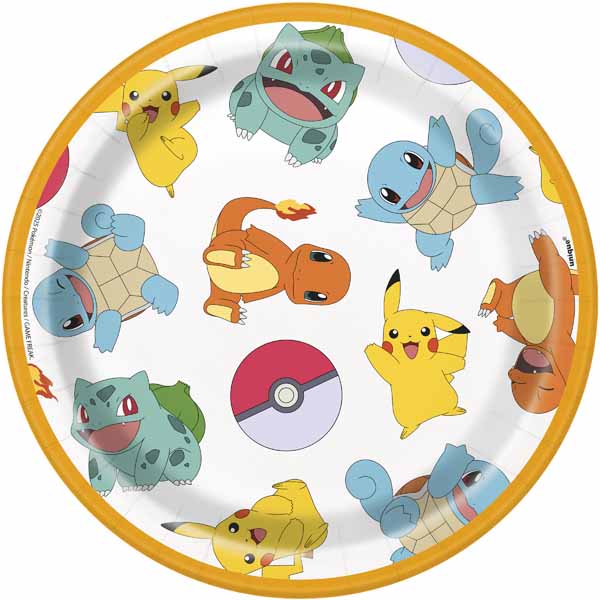Pokémon 7-Inch Paper Plates