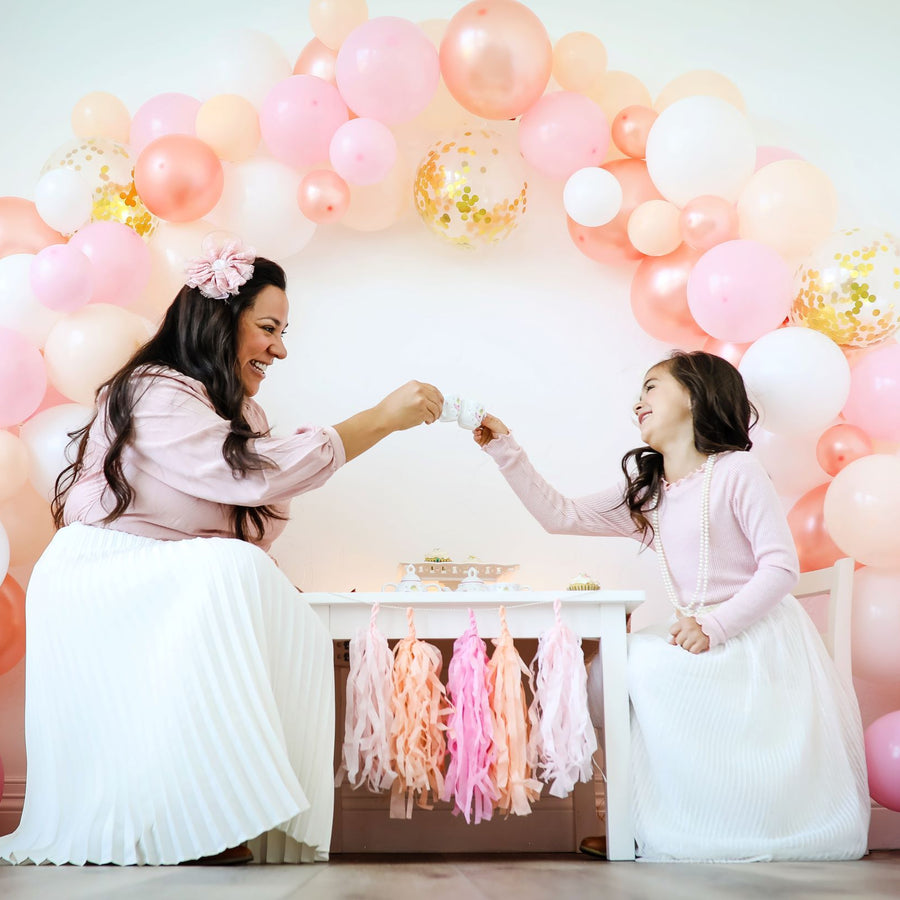 Fête de thé glamour pastel