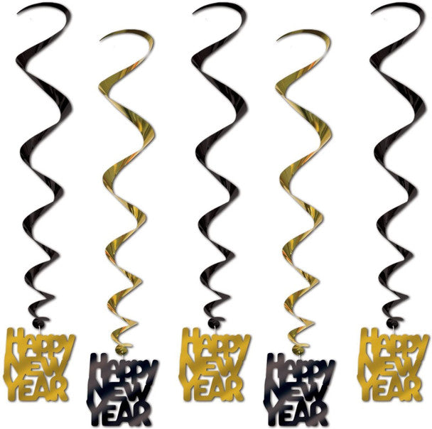 Happy New Year Party Whirls