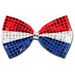 Glitz N Gleam Red, Silver & Blue Bow Tie