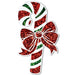 16" Prismatic Candy Cane Christmas Cutout