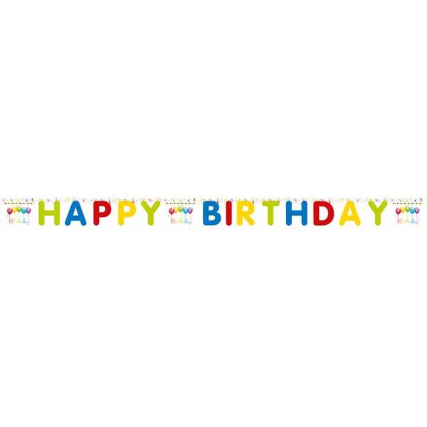 Happy Birthday Die-Cut Paper Banner