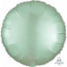 Mint Green Satin Luxe Round Foil Balloon, 18 Inch