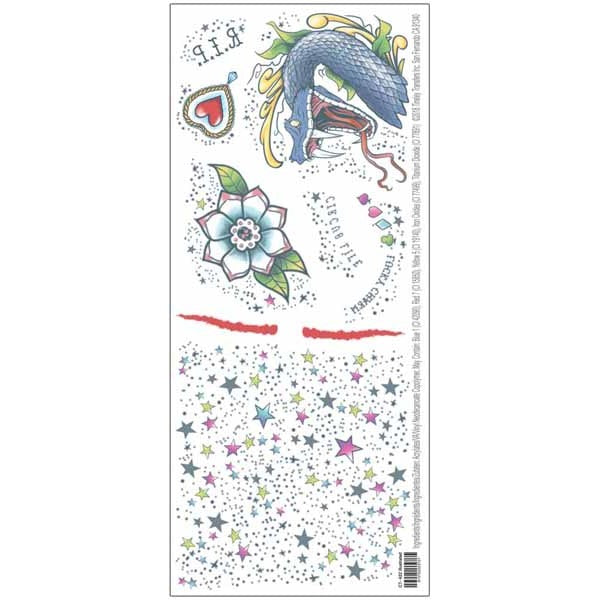 Tinsley Transfers Illustrated Man Character Temporary Tattoo