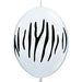 ZEBRA STRIPES WHITE 12" QUICKLINK 50/BAG