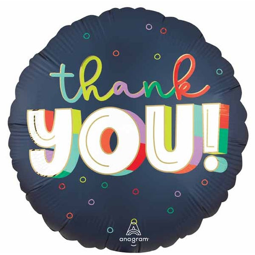 Bold Thank You 18" Round Foil Balloon