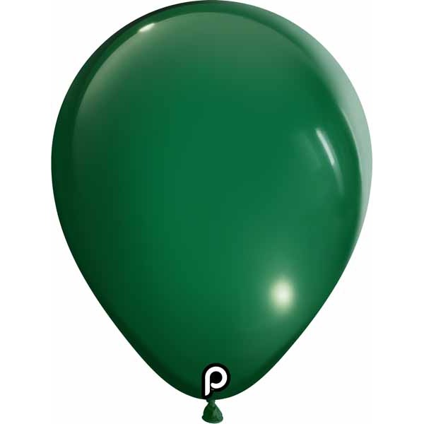 Prima Dark Green 18-Inch Round Latex Balloons, 25 Count