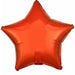 19-Inch Metallic Orange Star Foil Balloon