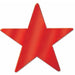 3.5" METALLIC STAR CUTOUTS RED 12/PKG