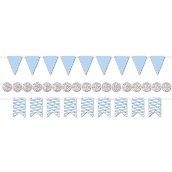 Blue & Silver Mini Streamer Kit