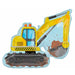 28-Inch Construction Digger Shaped Foil Balloon