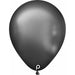 Prima Glam Charcoal 5-Inch Round Latex Balloons, 100 Count