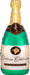 Bubbly Wine Champagne Bottle Foil Balloon, 36 Inch