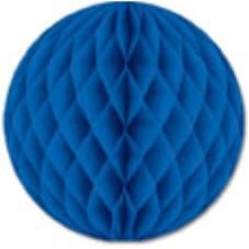 12-Inch Blue Tissue Ball Decoration