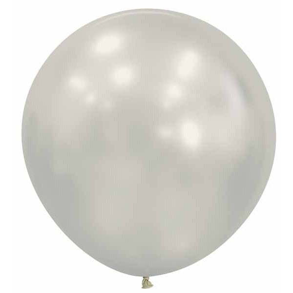 Sempertex 24-Inch Silk Oyster White Latex Balloons, 10 Pack