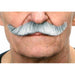White and Grey Costume Moustache