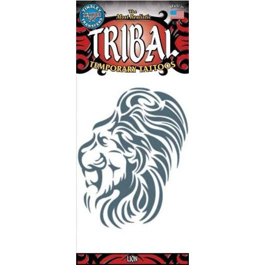 Tinsley Transfers Tribal Lion Temporary Tattoo