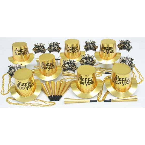 GOLD REGAL PARTY KIT FOR 25