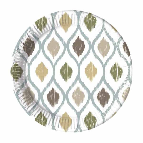 Boho Cells 7.6-Inch Paper Plates, 8 Pack
