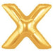7-Inch Gold Megaloon Letter X Balloon