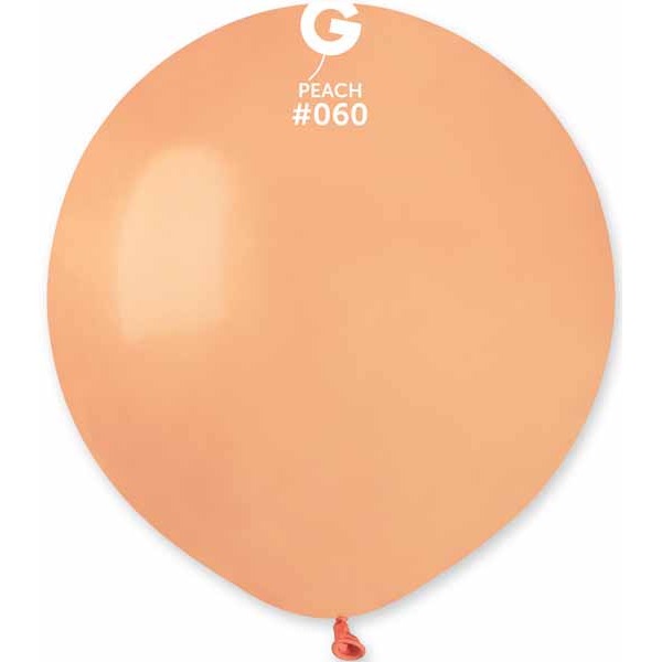 Gemar 19-Inch Peach Latex Balloons #060, 25 Count