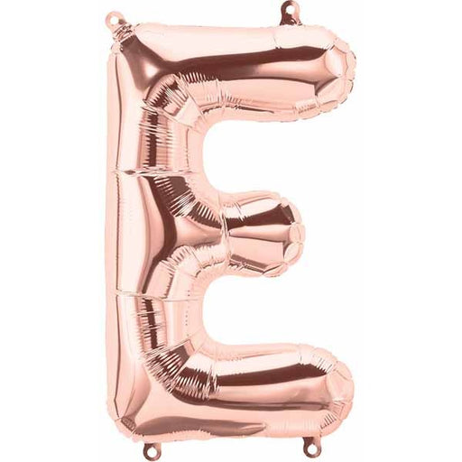 34-Inch Rose Gold Letter E Balloon