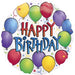 Balloon Fun Happy Birthday 18-Inch Round Foil Balloon