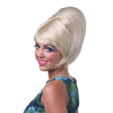 Blonde Beehive Costume Wig