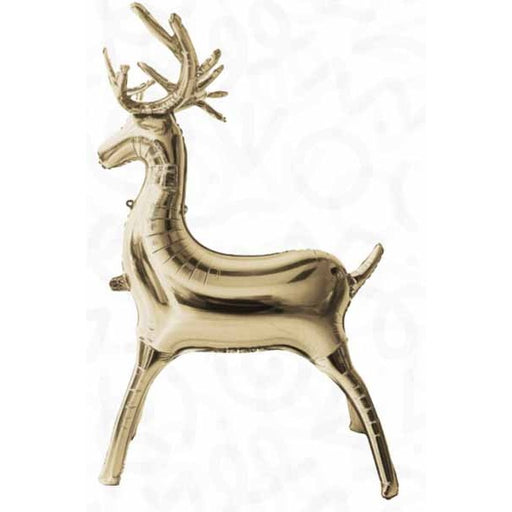 DecoChamp Champagne Reindeer Foil Balloon, 34 Inch