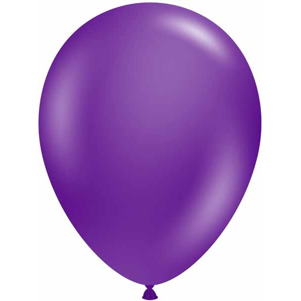 TUFTEX 5-Inch Plum Purple Latex Balloons, 50 Count