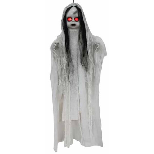 3 ft Light-Up Hanging White Doll Halloween Decoration