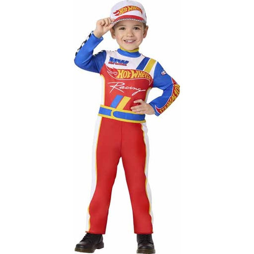 Costume de pilote Hot Wheels pour tout-petit, taille 3T-4T