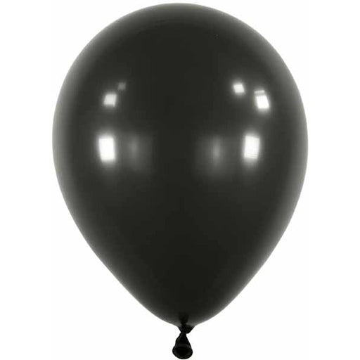 Anagram Jet Black 5-Inch Latex Balloons, 100 Count