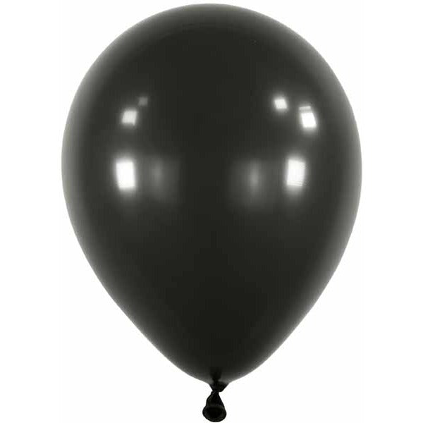 Anagram Jet Black 5-Inch Latex Balloons, 100 Count