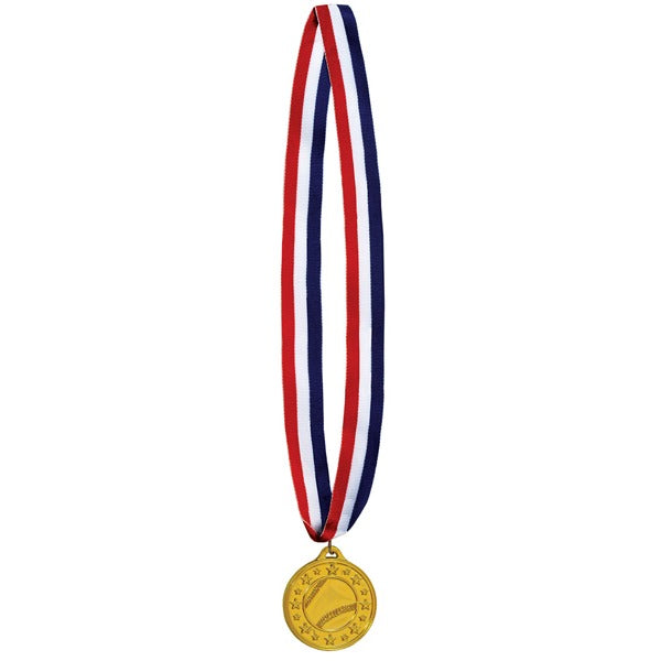 Baseball Medal with Ribbon