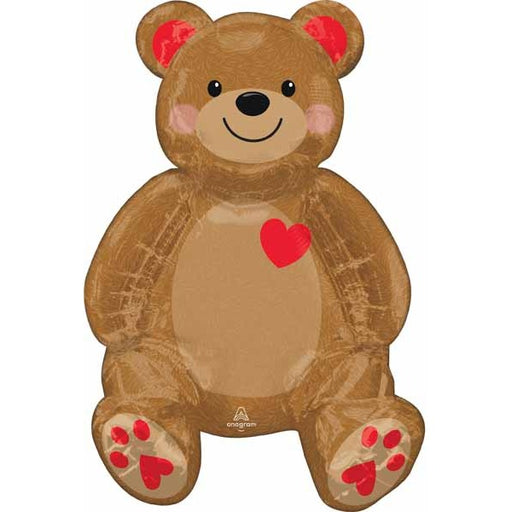 20-Inch Sitting Teddy Bear Foil Balloon