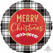 Christmas Plaid 18" Round Foil Balloon
