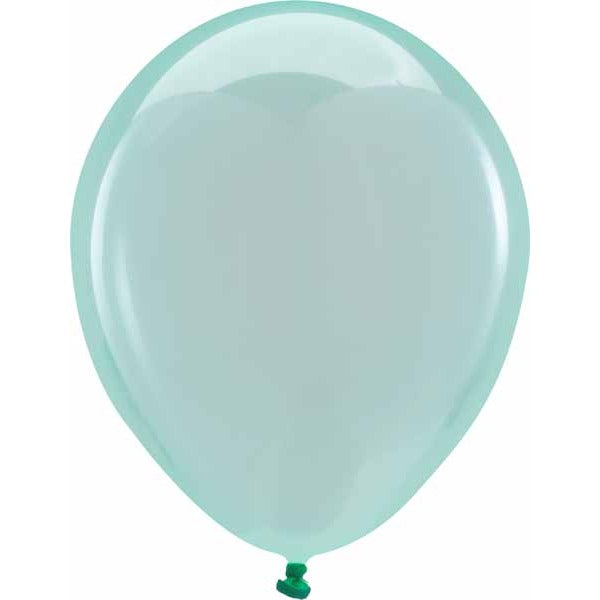 Anagram Crystal Green 5-Inch Latex Balloons, 100 Count