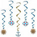 Cruise Ship Whirls Hanging Decorations, 5 Pack