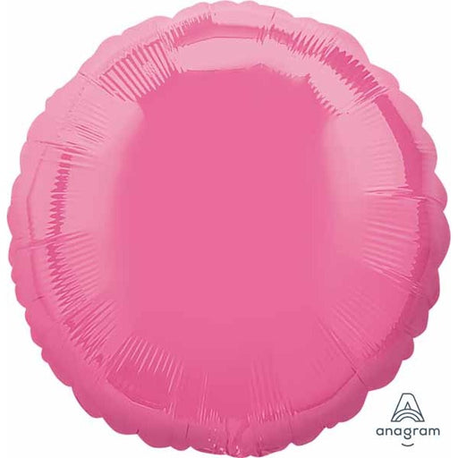 18-Inch Rose Pink Round Foil Balloon