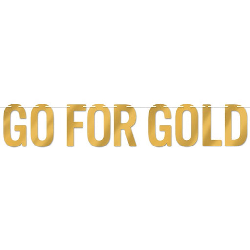 GO FOR GOLD STREAMER GOLD 7"X5' 1/PK