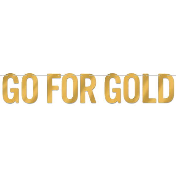GO FOR GOLD STREAMER GOLD 7"X5' 1/PK