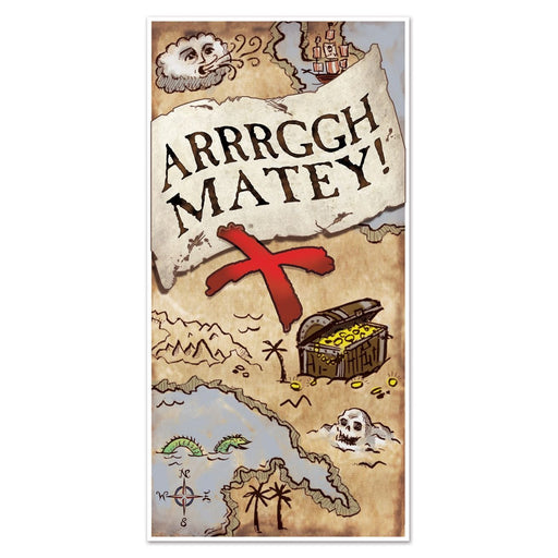 TREASURE MAP DOOR COVER 30"X5' 1/PKG