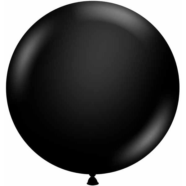 TUFTEX 24-Inch Black Latex Balloons, 25 Pack