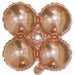 12-Inch Rose Gold Quad Arch Foil Balloon