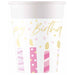 PAPER CUPS 7OZ 8/PK BIRTHDAY CANDLES