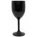 Solid Black Reusable Wine Glass