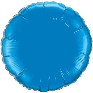 36-Inch Sapphire Blue Round Foil Balloon